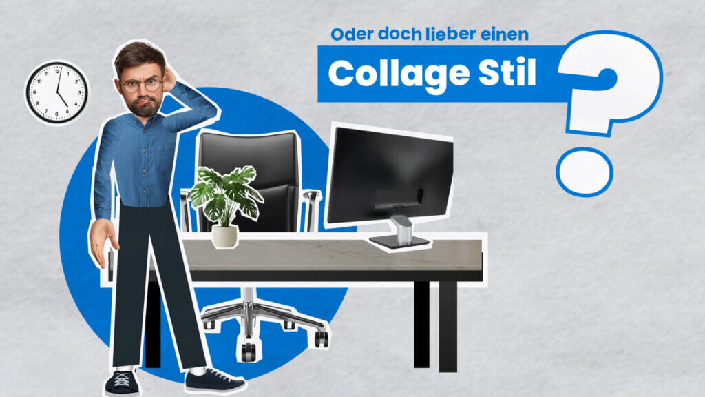 Erklärvideo Stil - Collage